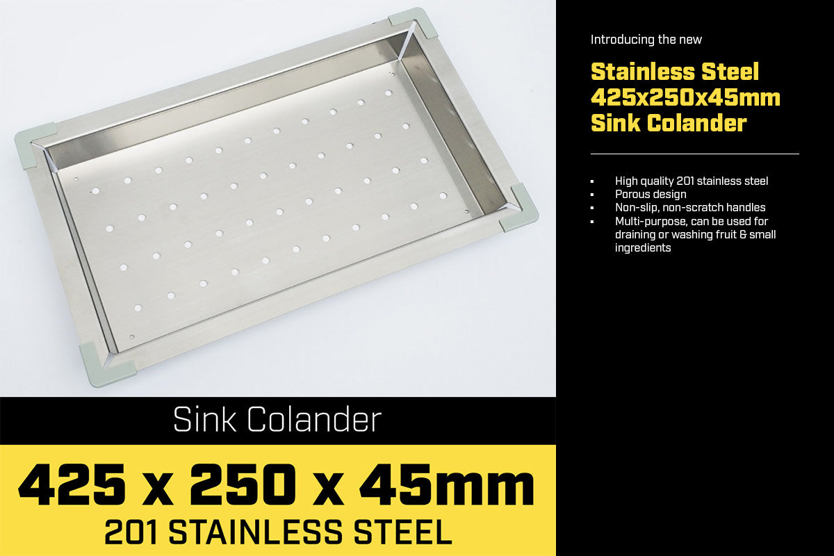 Stainless Steel Sink Colander 425 x 250mm