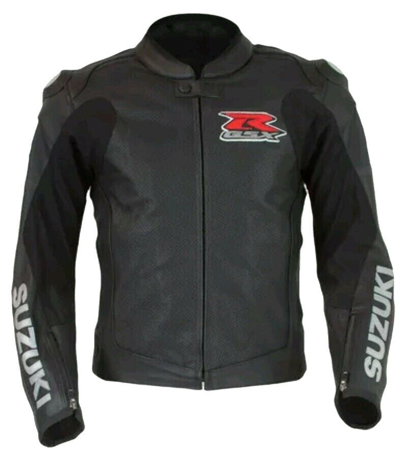 Brand New Suzuki GXSR Black Mens Leather Jackets Motorcycle Cowhide Suits Bikers Jackets - Store Zone-Online Shopping Store Melbourne Australia