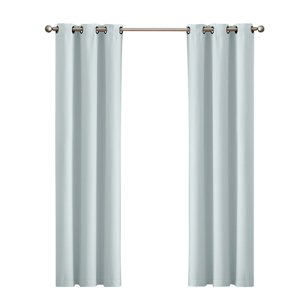 DreamZ Blockout Curtain Blackout Curtains Eyelet Room 102x213cm Mineral Green