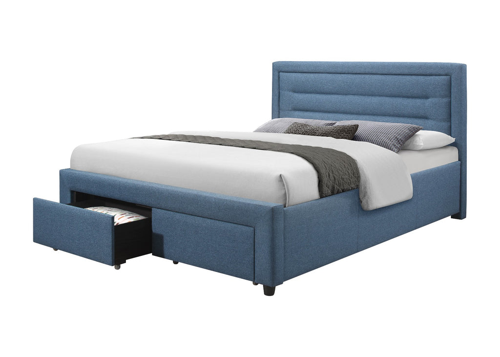 Eleanor Bedframe Queen size Light Blue