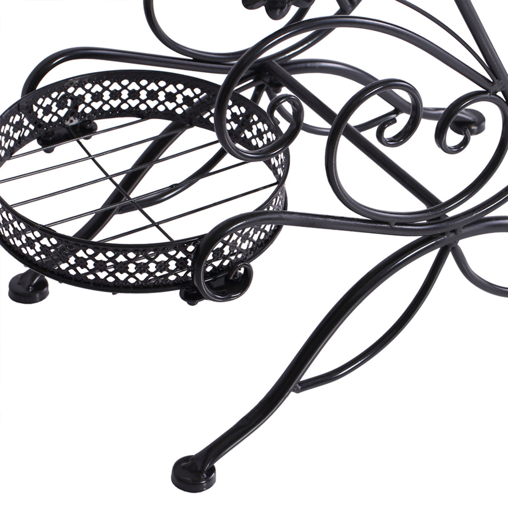 2X Plant Stand Outdoor Indoor Flower Pot Metal Corner Shelf Garden Home Decor AU