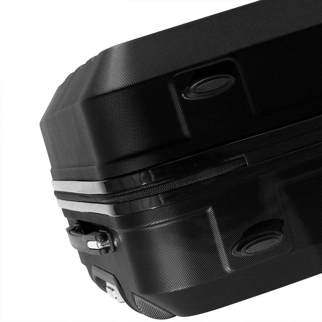 20" Carry On Luggage Hard side Lightweight Travel Cabin Suitcase TSA Lock Black