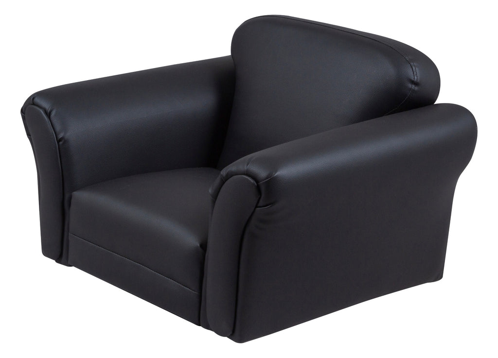Kids Rocking Chair & Ottoman - Black