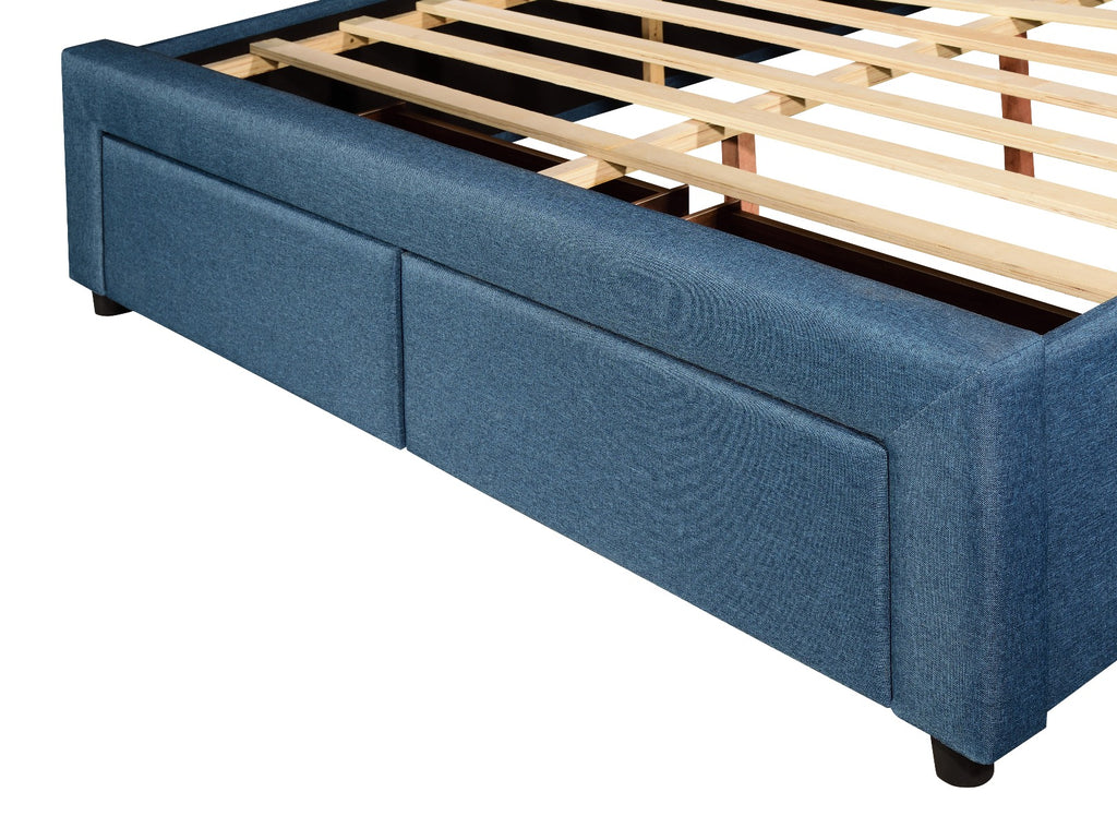 Eleanor Bedframe Queen size Light Blue