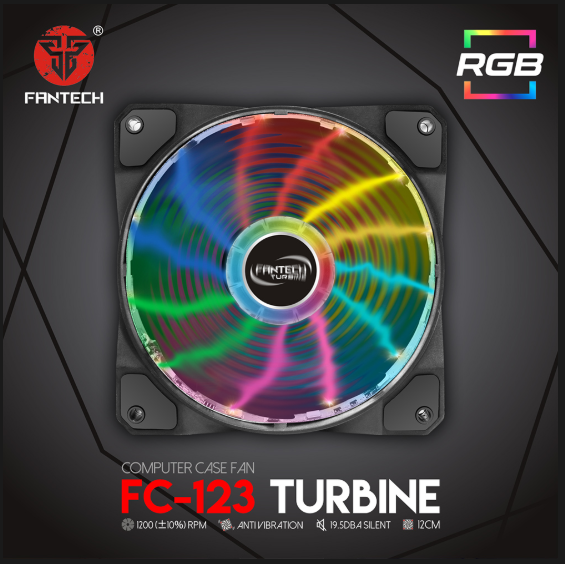 FC123 Turbine RGB PC Casing Fan - Store Zone-Online Shopping Store Melbourne Australia