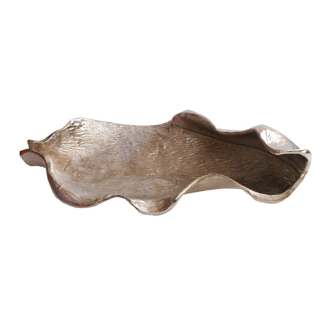 Oyster Shell Style Metal Platter