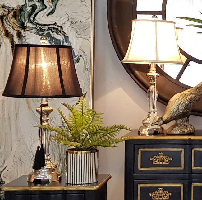 Felicienne Bedside Lamp w/Black Shade