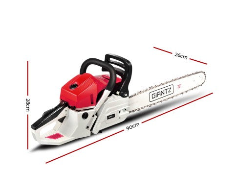 Giantz 62CC Red&White Commercial Petrol Chainsaw 20 - Store Zone-Online Shopping Store Melbourne Australia