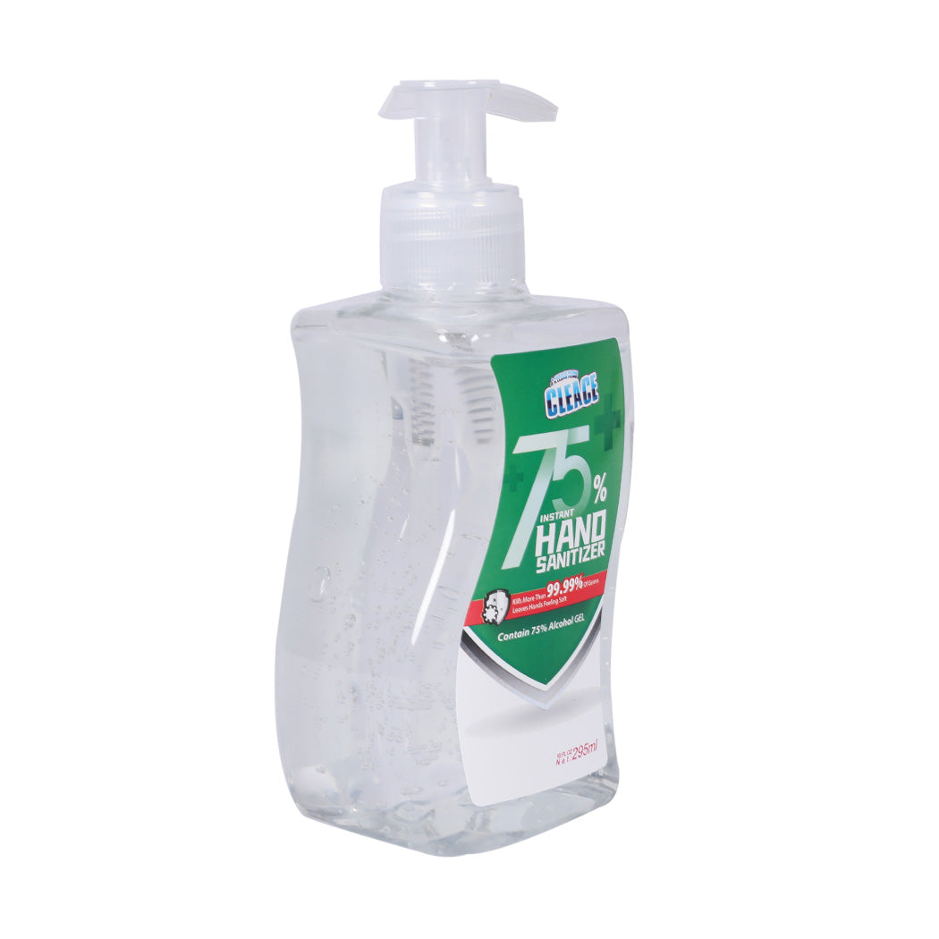 Cleace 1x Hand Sanitiser Sanitizer Instant Gel Wash 75% Alcohol 295ML