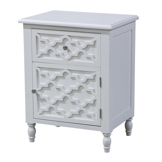 Daintree Bedside or Side Table White