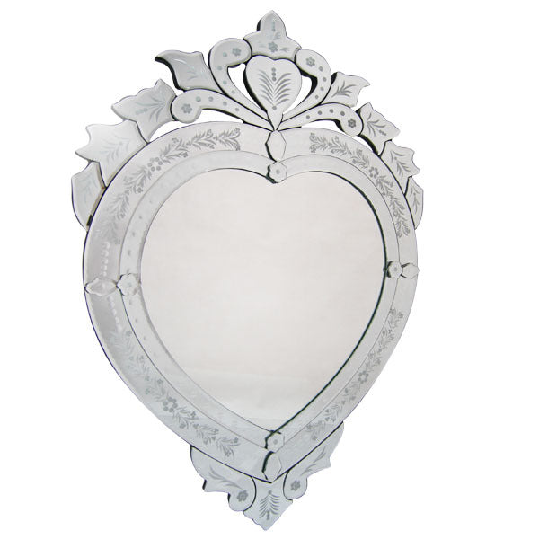 Venetian Heart Shaped Mirror (Sydney Metro Only)