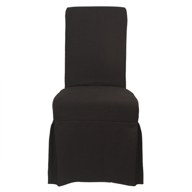 Slip Cover  Nantucket for Dining Chair Black