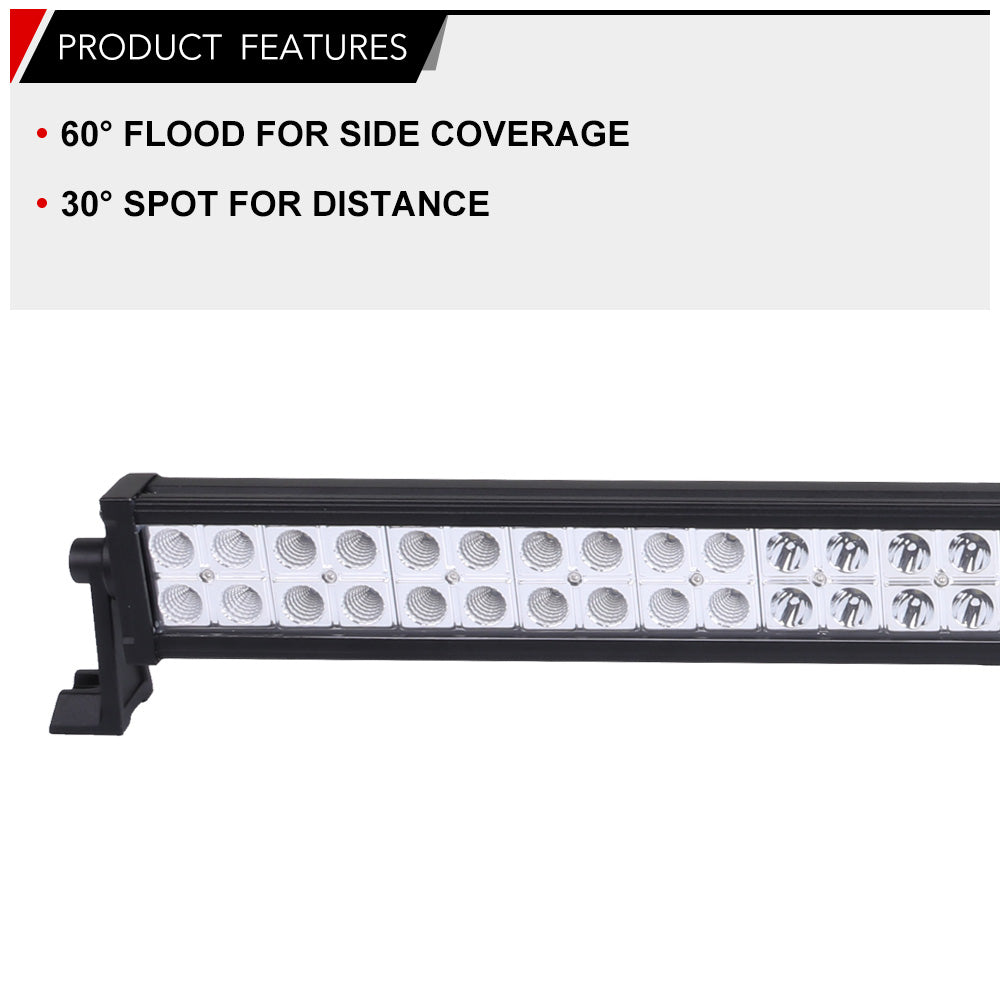 Lightfox 52inch CREE LED Light Bar Spot Flood Combo Offroad Driving 4x4