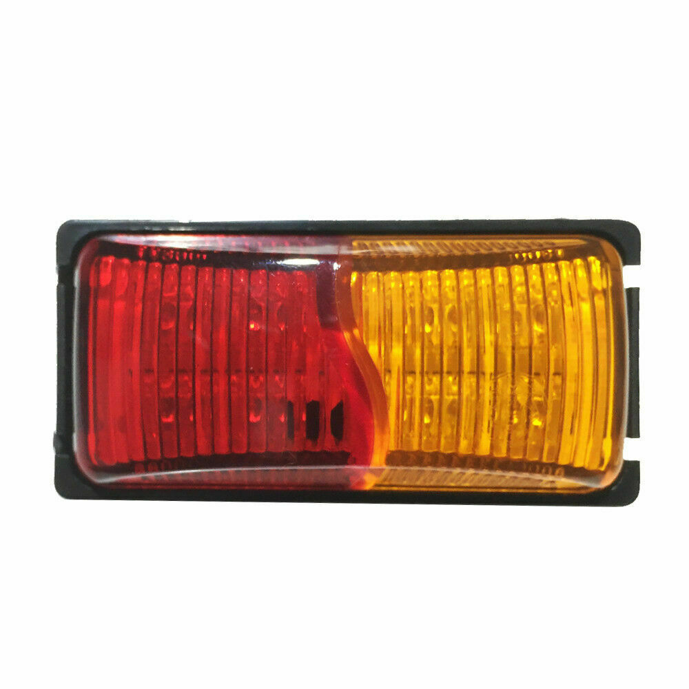 4X LIGHTFOX LED Side Marker Amber RED Indicator Trailer Clearance Lights