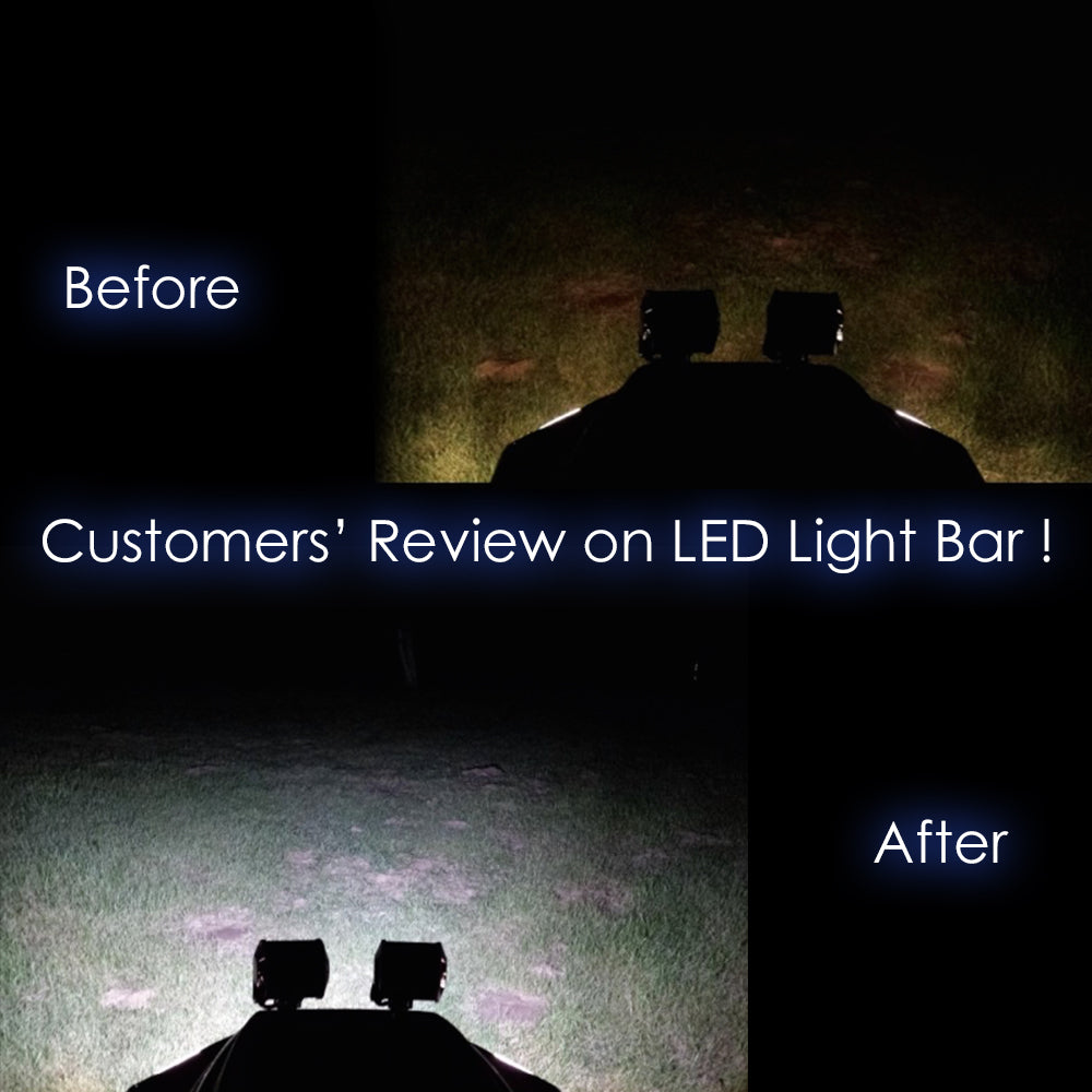 Pair 4inch 30W CREE LED Light Bar Flood Beam Offroad Work Lamp Save On 35W/45W