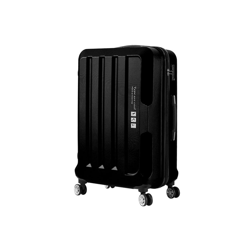 20" Carry On Luggage Hard side Lightweight Travel Cabin Suitcase TSA Lock Black