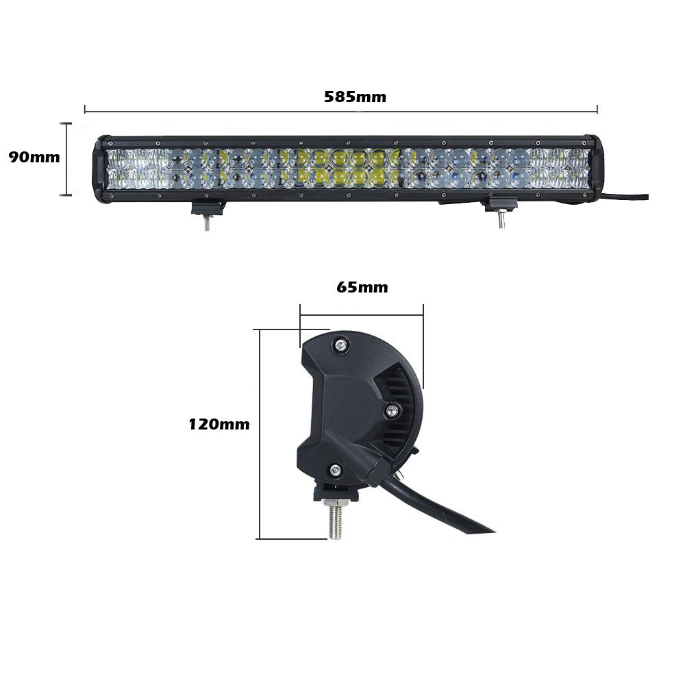 23inch Osram LED Light Bar 5D 144w Sopt Flood Combo Beam Work Driving Lamp 4wd