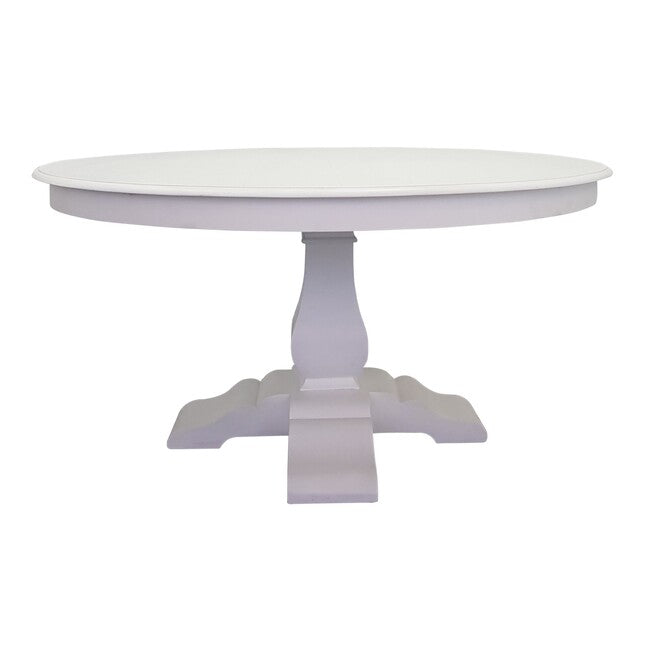 Country Cottage  Round Dining Table White