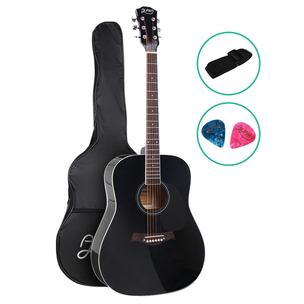 Wooden Acoustic Guitar Black - Store Zone-Online Shopping Store Melbourne Australia