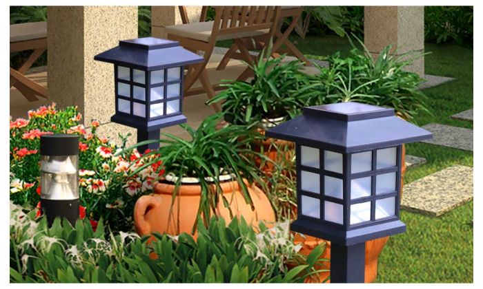 6 Pcs Solar Powered LED Garden Lawn Lights with Long Operating Time - Store Zone-Online Shopping Store Melbourne Australia