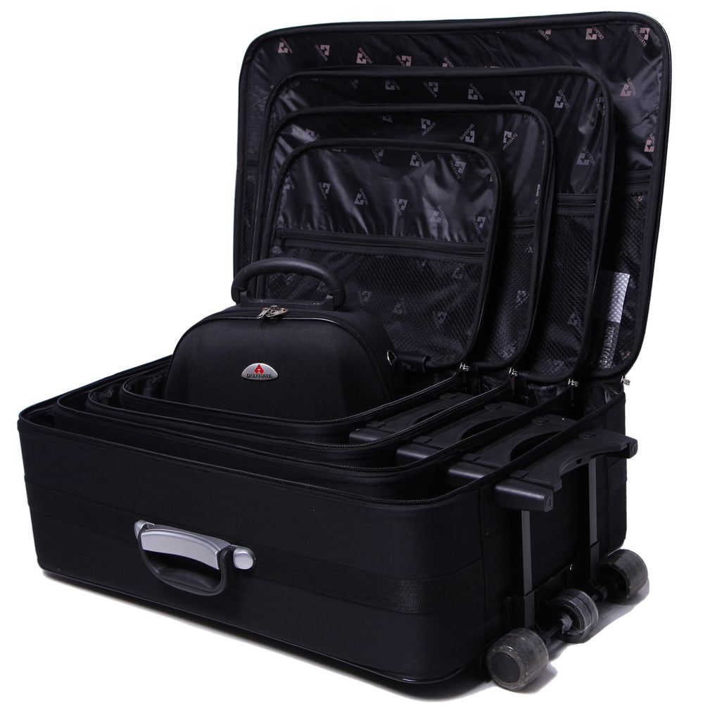 Black Luggage Set - 5 Piece