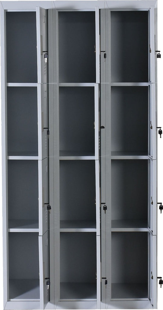 12 Door Locker - Office/Gym - Light Grey