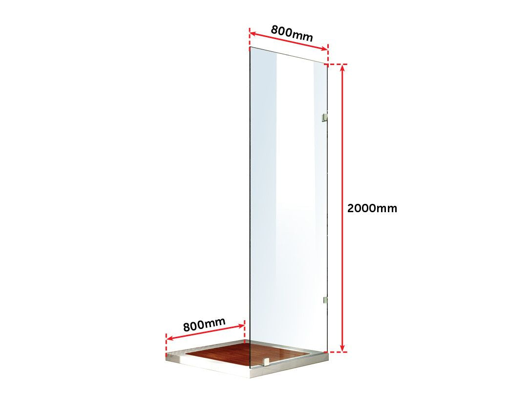 800x800mm Walk In Wetroom Shower System By Della Francesca