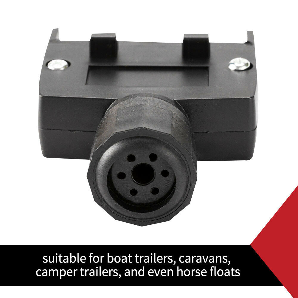 7 PIN FLAT MALE PLUG TRAILER ADAPTOR CONNECTOR