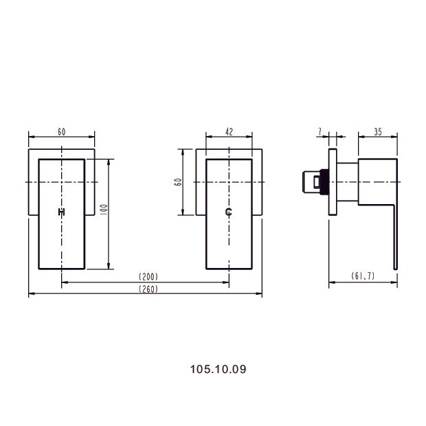 Chrome Bathroom Shower / Bath Mixer Tap Set Electroplated Matte Black Finish