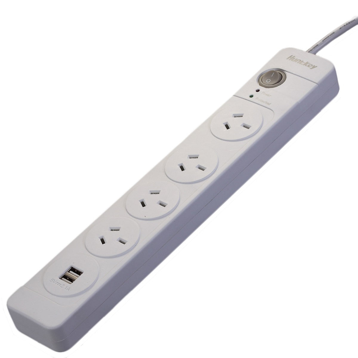 4 Outlet Surge Protected Powerboard with Dual Usb Charging Ports