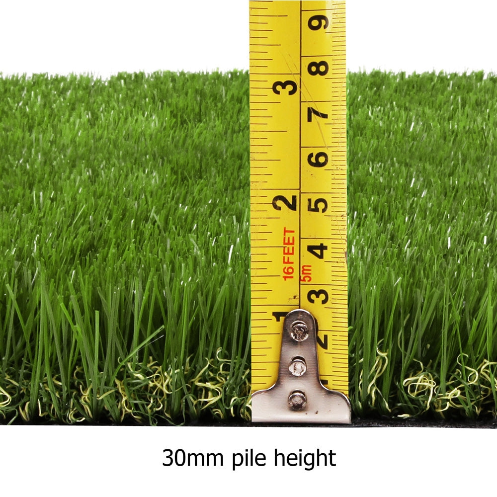 Primeturf Artificial Synthetic Grass 1 x 10m 30mm - Green