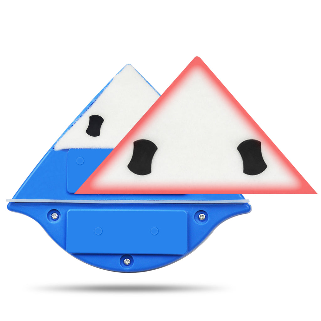 Magnetic Window Double Side Glass Wiper Cleaner Red