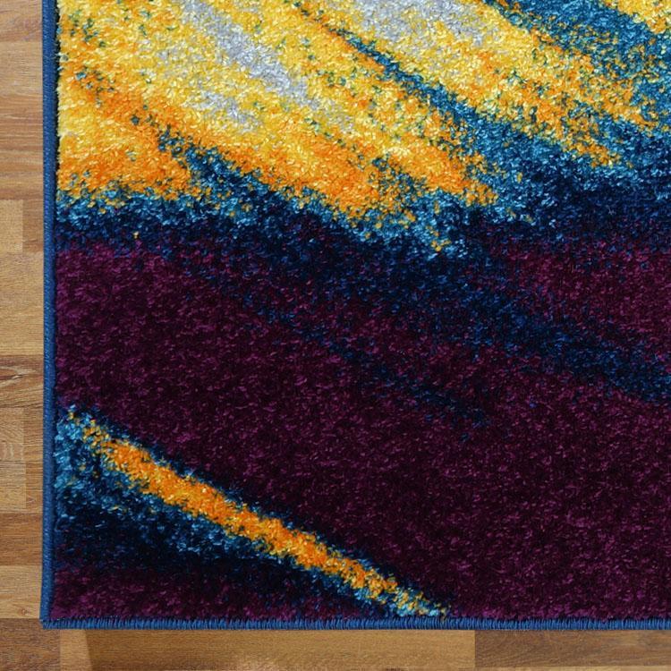 ADORE 3629 GALAXY BLUE RUG HALLWAY IN BROKEN HILL
