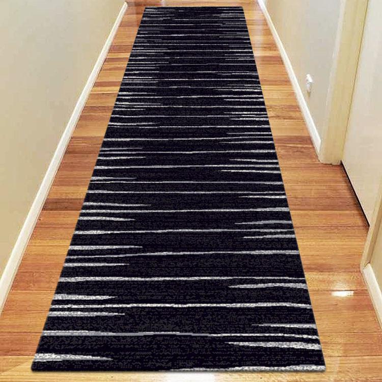 Aspen 369 Black Hallway Runner