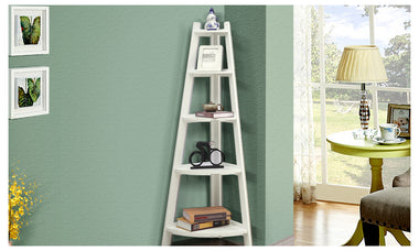 5-tier Corner Ladder Bookshelf Storage Cabinet