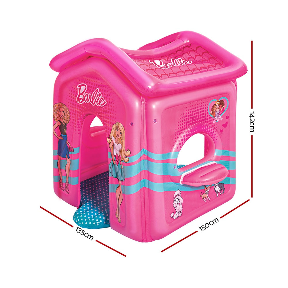 Bestway Barbie Malibu Play House Inflatable Toy Indoor Toddler Pink Playhouse