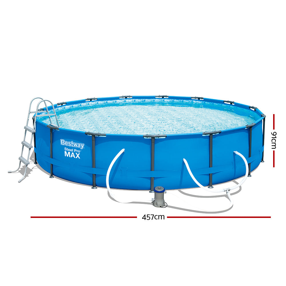 Bestway Above Ground Swimming Pool Steel Pro™ Frame Filter Pump 15ft