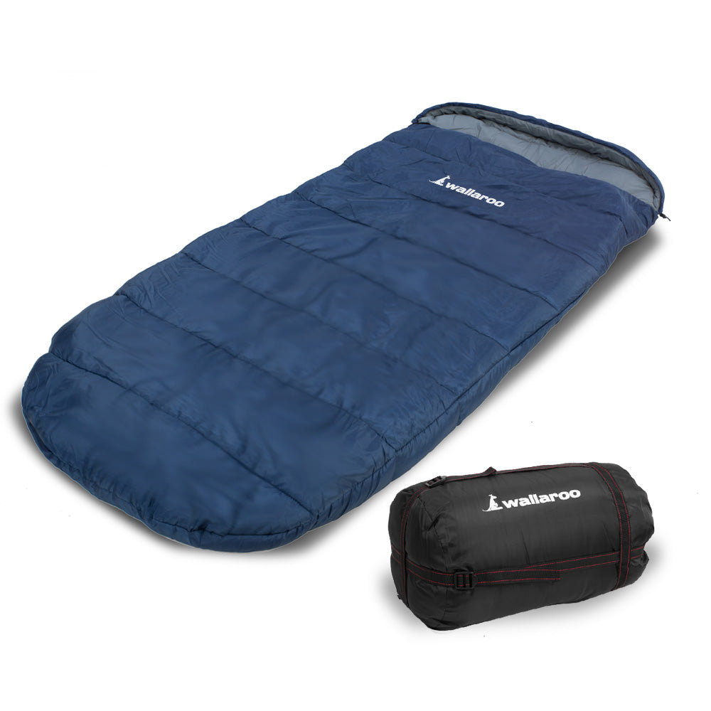 Wallaroo Camping Sleeping Bag Thermal Hiking - 220x100 - Right Zipper