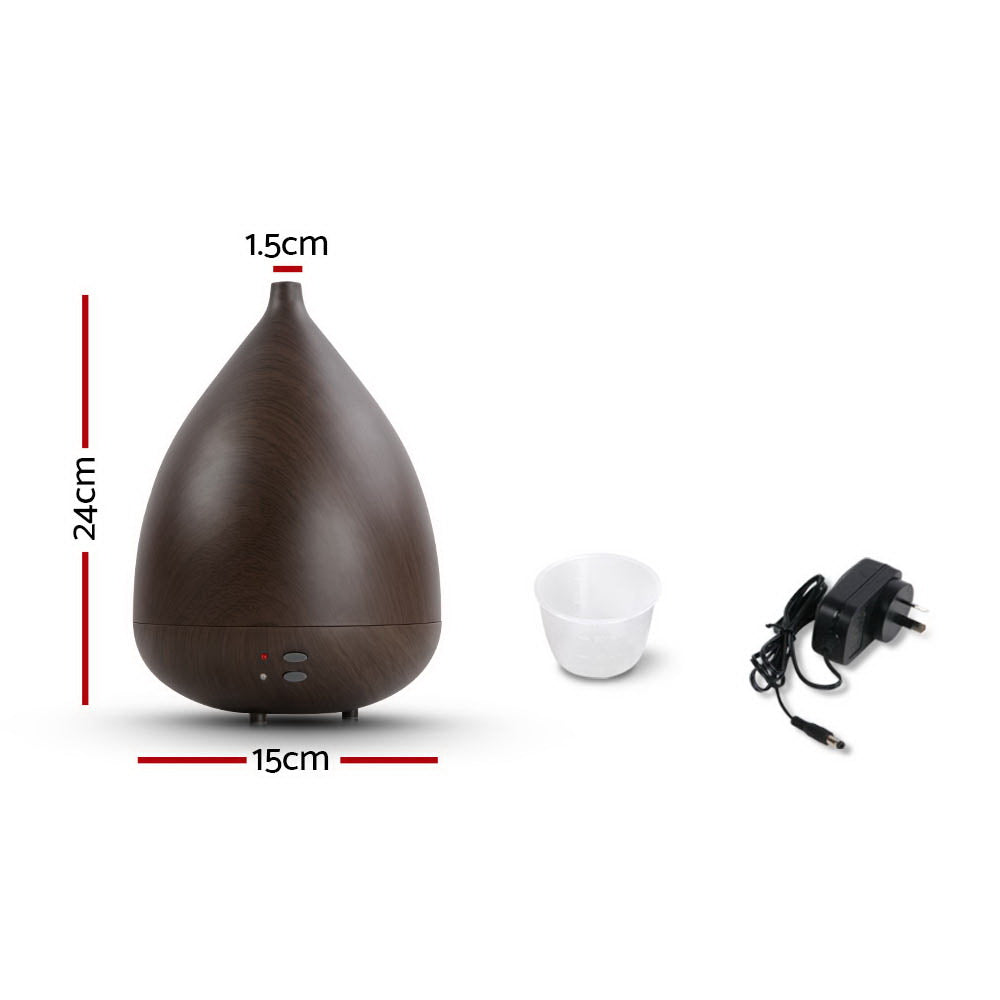 Aroma Diffuser Air Humidifier Dark Wood 300ml
