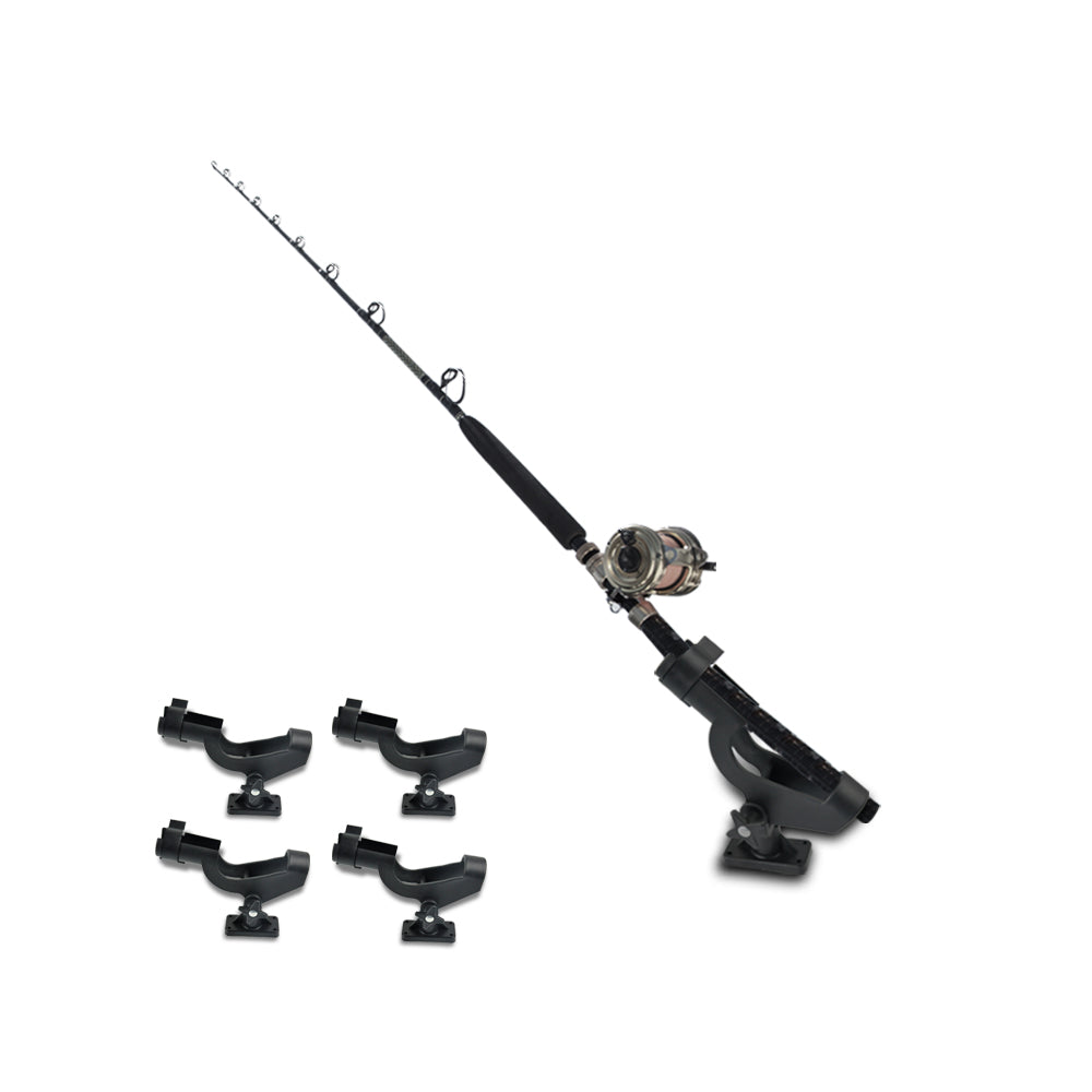4 X Fishing Rod Holder Adjustable Side Tackle Mount Rack