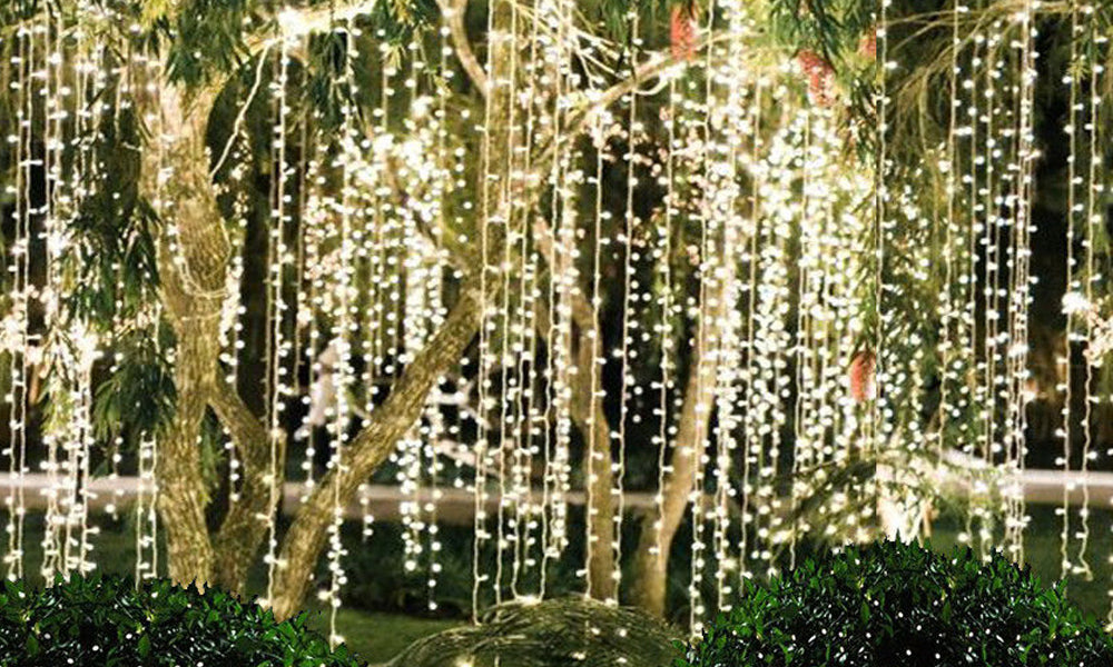 Led Curtain Lights Indoor Outdoor 6x3m (600led)