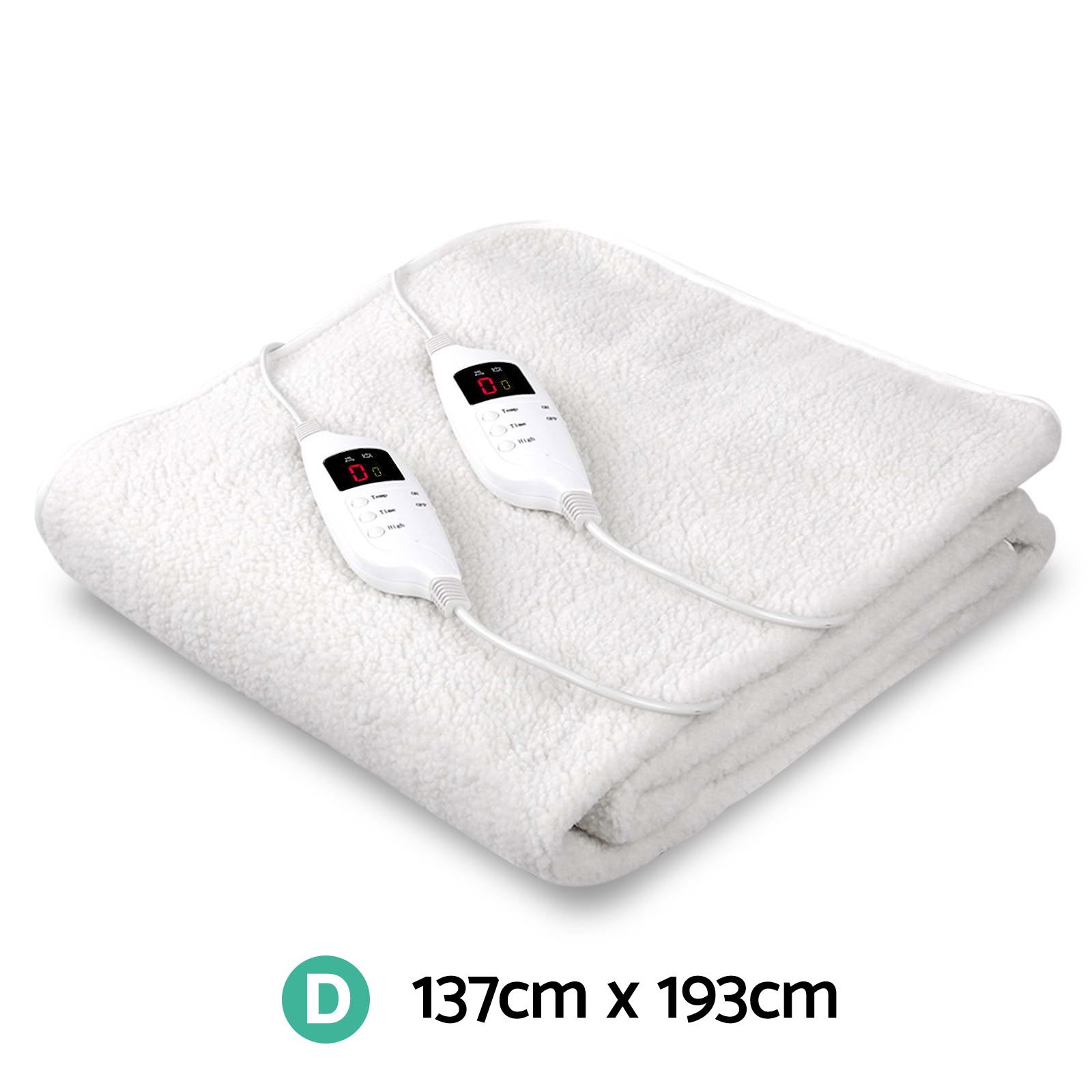 Giselle Bedding 9 Setting Fully Fitted Electric Blanket - Double