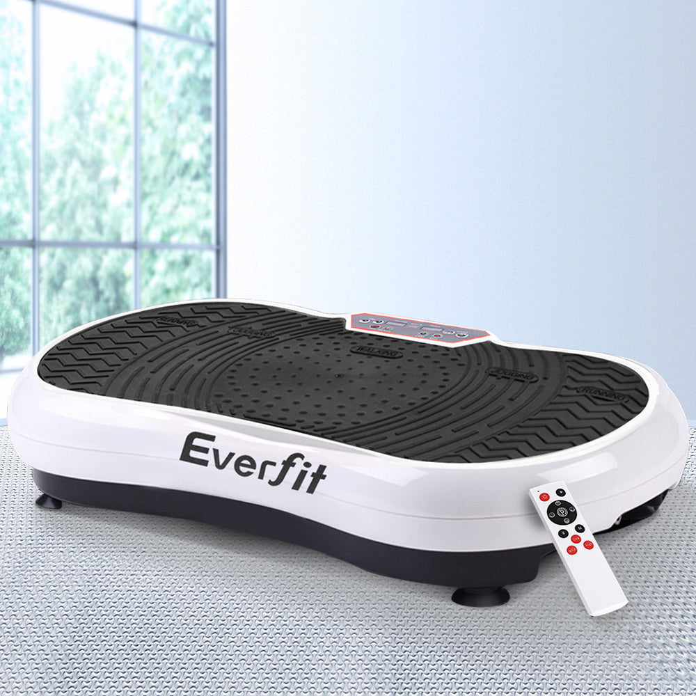 Everfit Vibration Machine Plate Platform Body Shaper Home Gym Fitness White