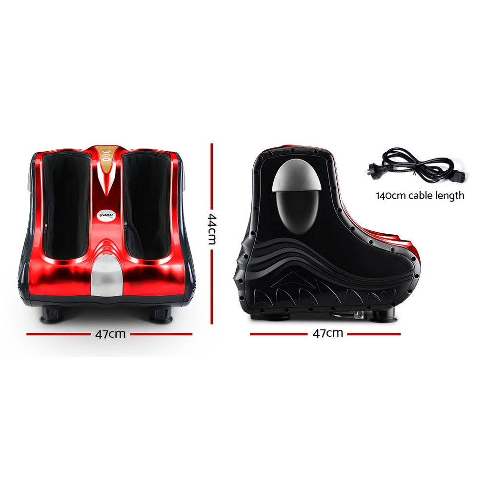 Livemor Calf & Foot Massager - Red