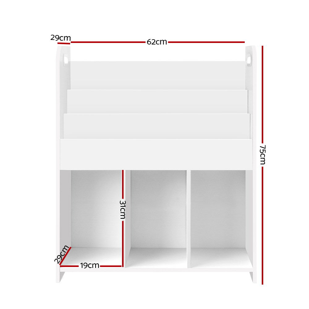 Artiss Kids Bookshelf Children Bookcase Display Cabinet Toys Storage Organizer