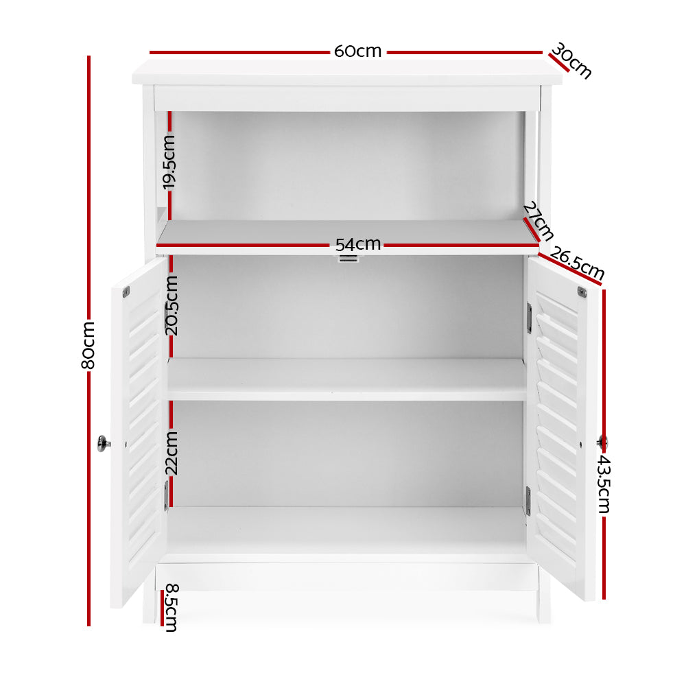 Artiss Sideboard Buffet Kitchen Dresser Storage Cabinet Cupboard Hallway White
