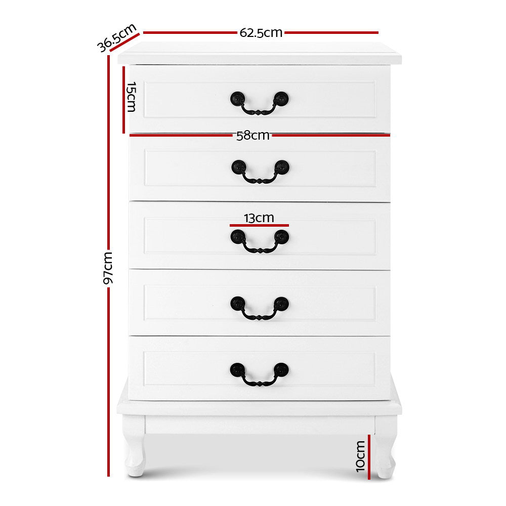 Artiss Chest of Drawers Tallboy Dresser Storage Cabinet Table Bedroom Organiser