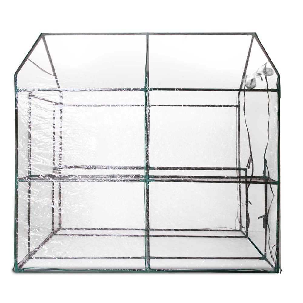 Green Fingers Walk In Greenhouse Transparent Green House 1.9 x 1.2m