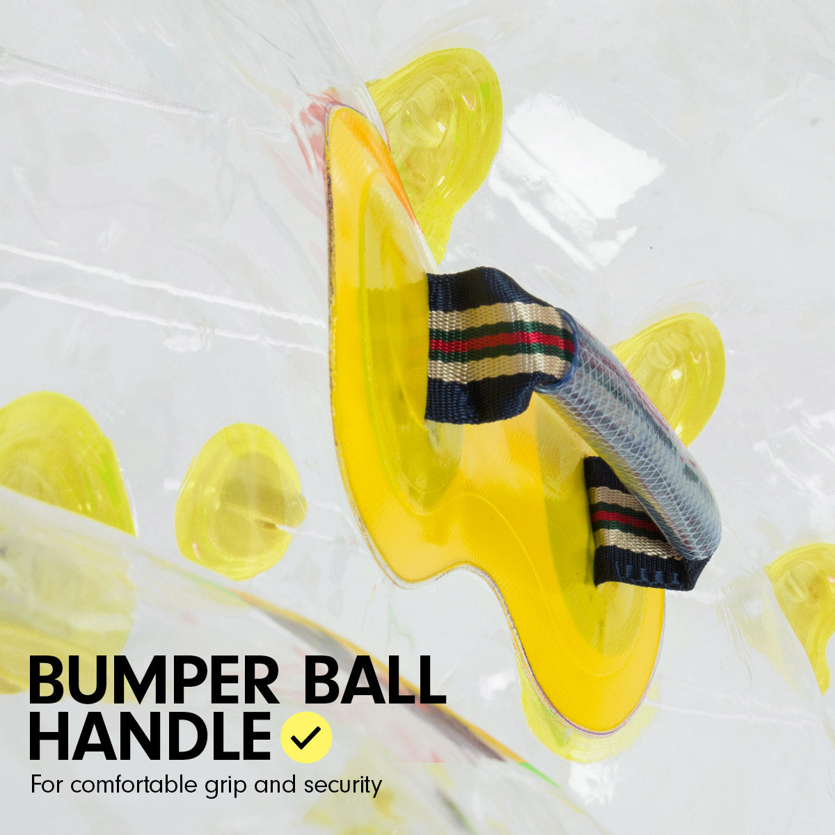 1.2m Inflatable Bumper Ball Body Bubble Outdoor Transparent - Yellow