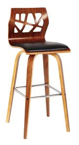 CUT OUT WALNUT BAR CHAIR - Store Zone-Online Shopping Store Melbourne Australia